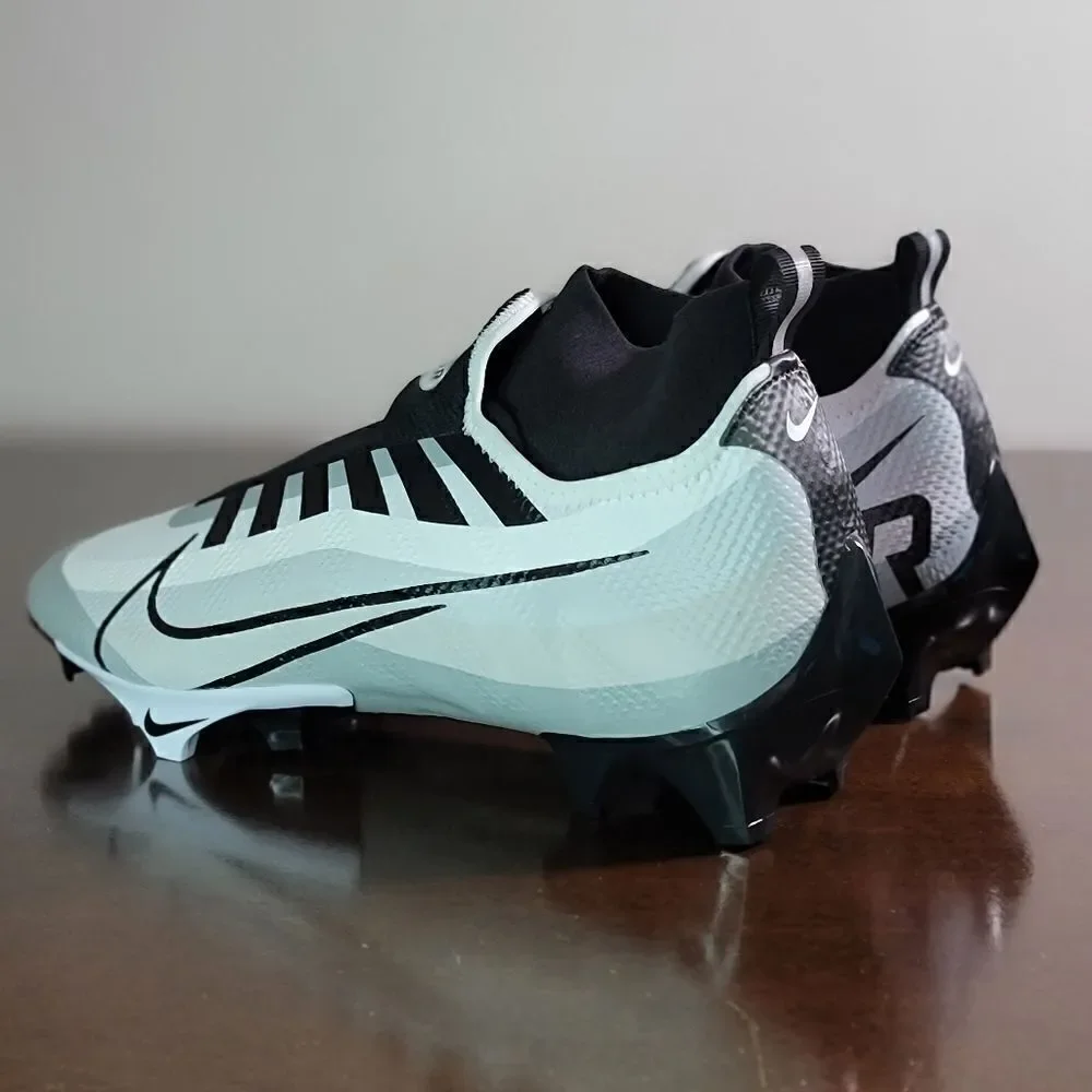 Nike Vapor Edge Pro 360 White Pure Platinum Black Football Shoes Cleats 11.5 New